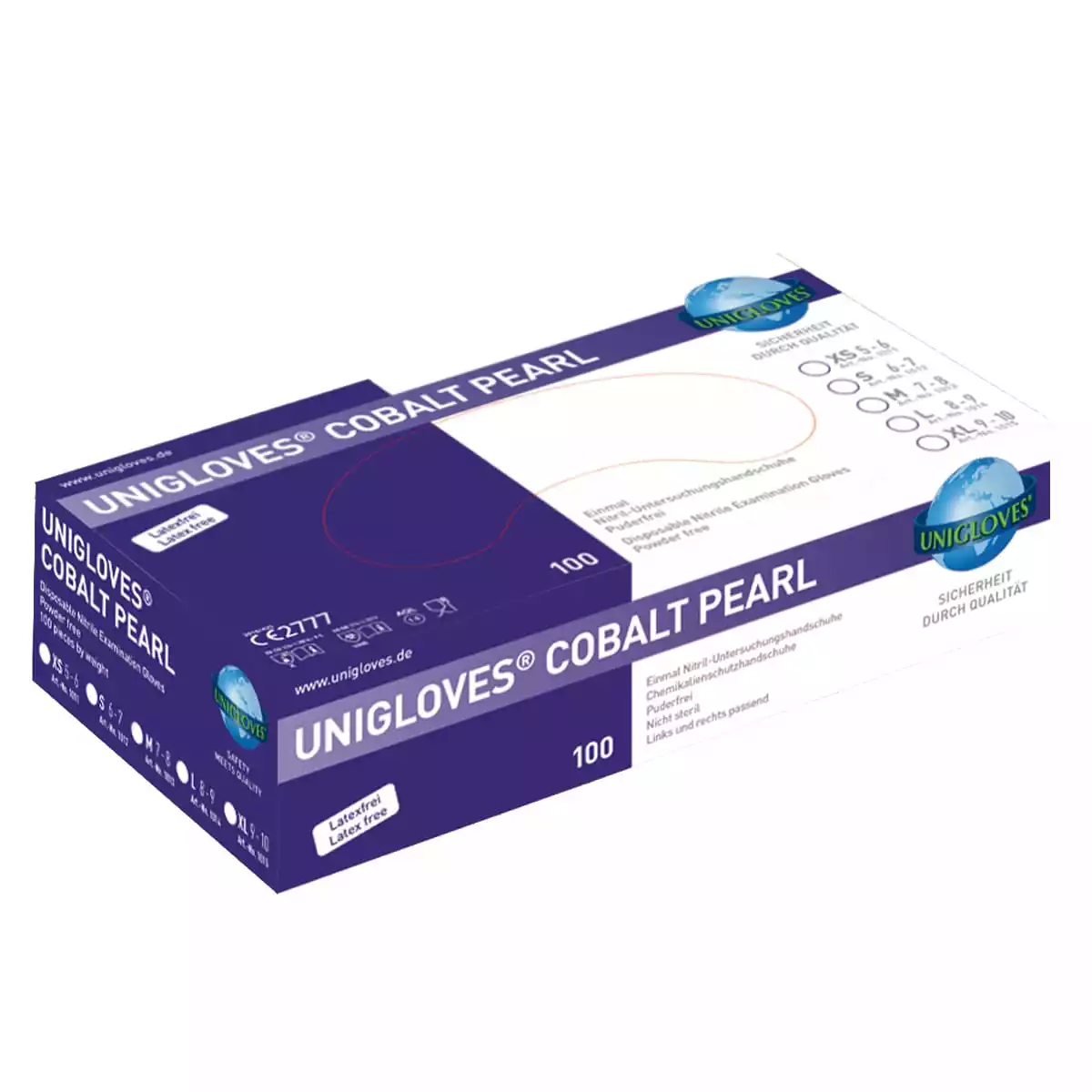 Pearl powder-free nitrile gloves  Pearl powder-free nitrile gloves